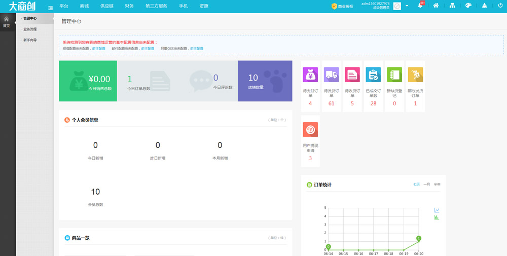 大商创B2B2C多用户商城系统（商业授权）