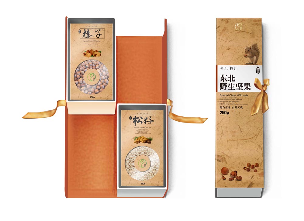 东北野生坚果产品包装